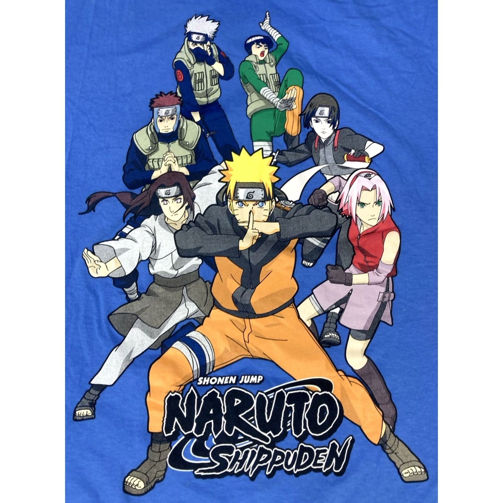 Vintage Naruto Shippuden Team 7 Graphic T-shirt Men XL Blue Characters Shonen Jump Shirt Size US XL / EU 56 / 4 - 2 Thumbnail