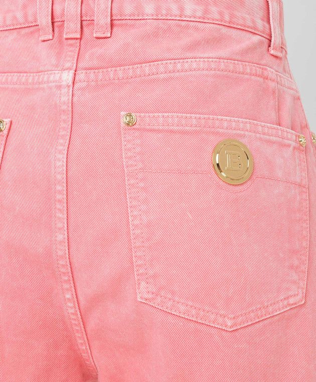 Balmain o1y0625 Denim Pant in Pink Size 28" / US 6 / IT 42 - 5 Thumbnail