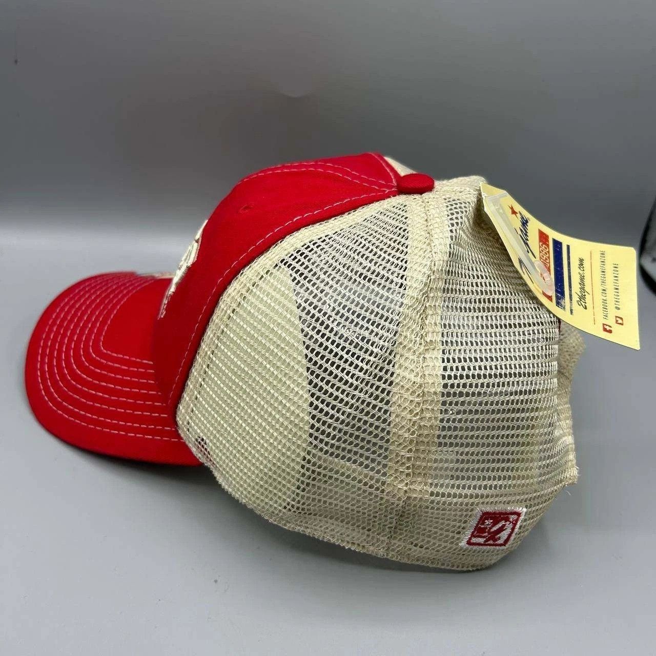 The Game Vintage Houston Cougars Trucker Hat Men Red NCAA Snap Back Size ONE SIZE - 4 Thumbnail
