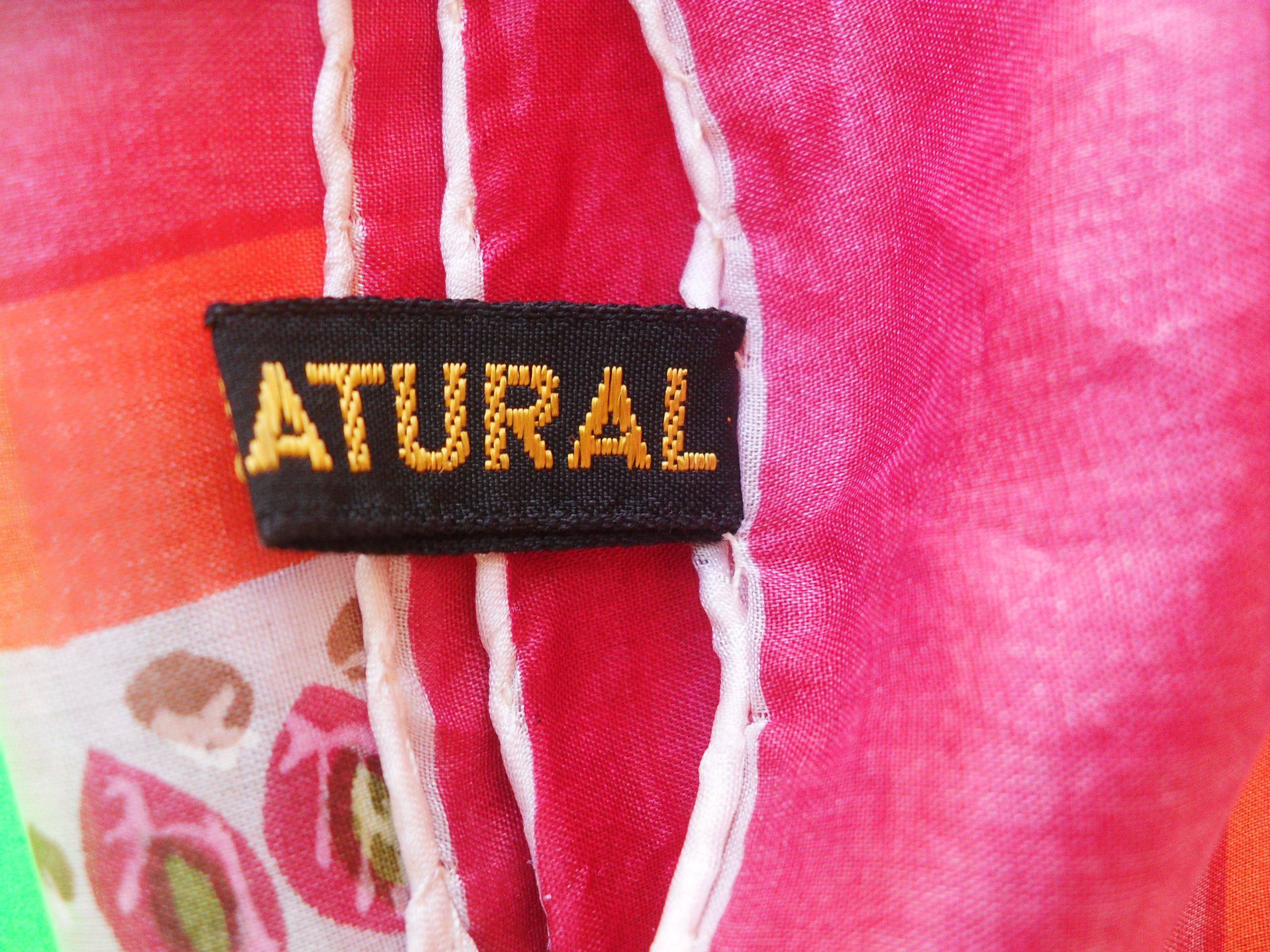 Other Pink, orange and white natural silk scarf. Size ONE SIZE - 8 Thumbnail