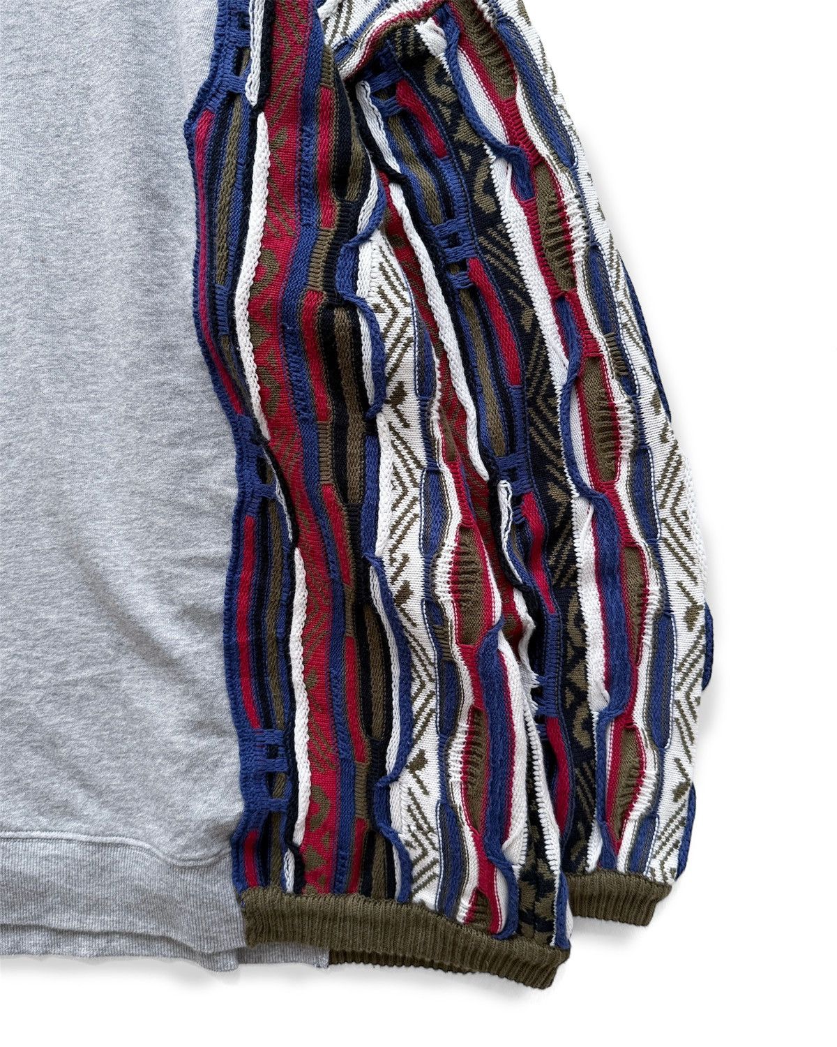 Japanese Brand ANTIQUA COOGI KNIT DOCKING PULLOVER SWEAT Size US XL / EU 56 / 4 - 8 Thumbnail