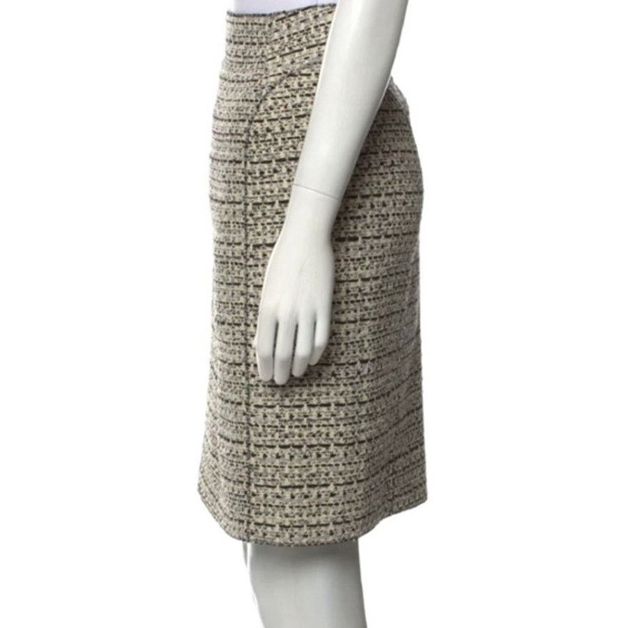Nina Ricci NINA RICCI Tweed Pattern Knee-Length Skirt, M/FR38/W30 Size 27" / US 4 / IT 40 - 4 Thumbnail