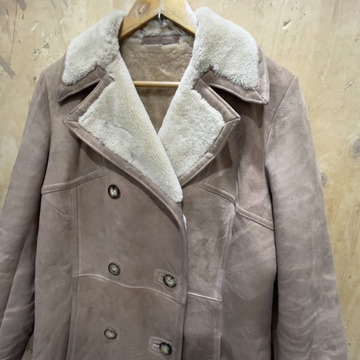 Vintage Sheepskin Leather Long Jacket Size S / US 4 / IT 40 - 3 Thumbnail