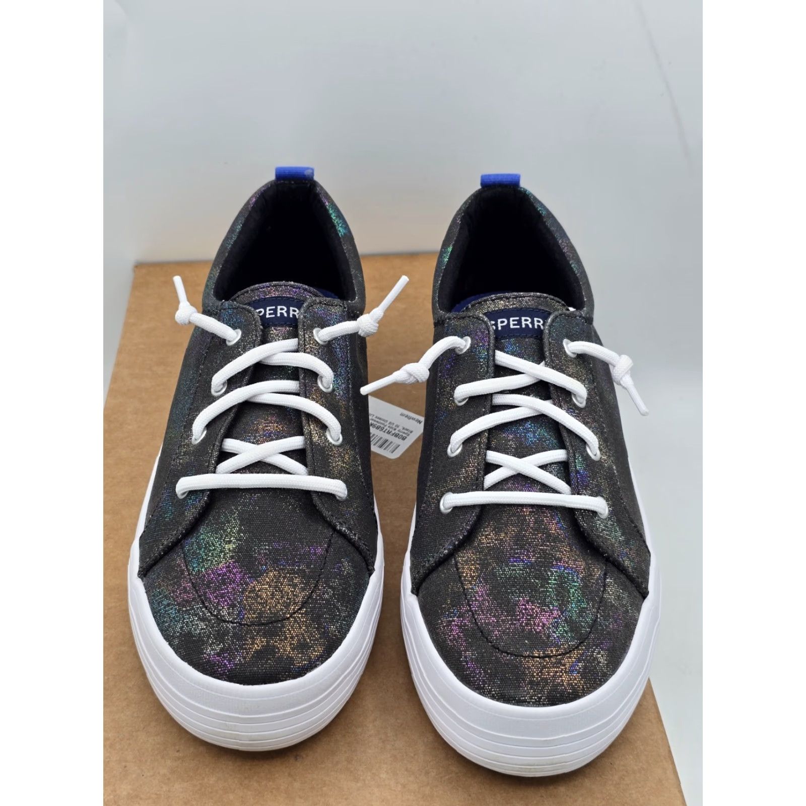 Sperry SPERRY Crest Vibe Sneakers - Black Sparkle - Women - Size 6M - Adult Shoes - Athletic Shoe - 90s/Concert Vibe Size US 6 / IT 36 - 4 Thumbnail