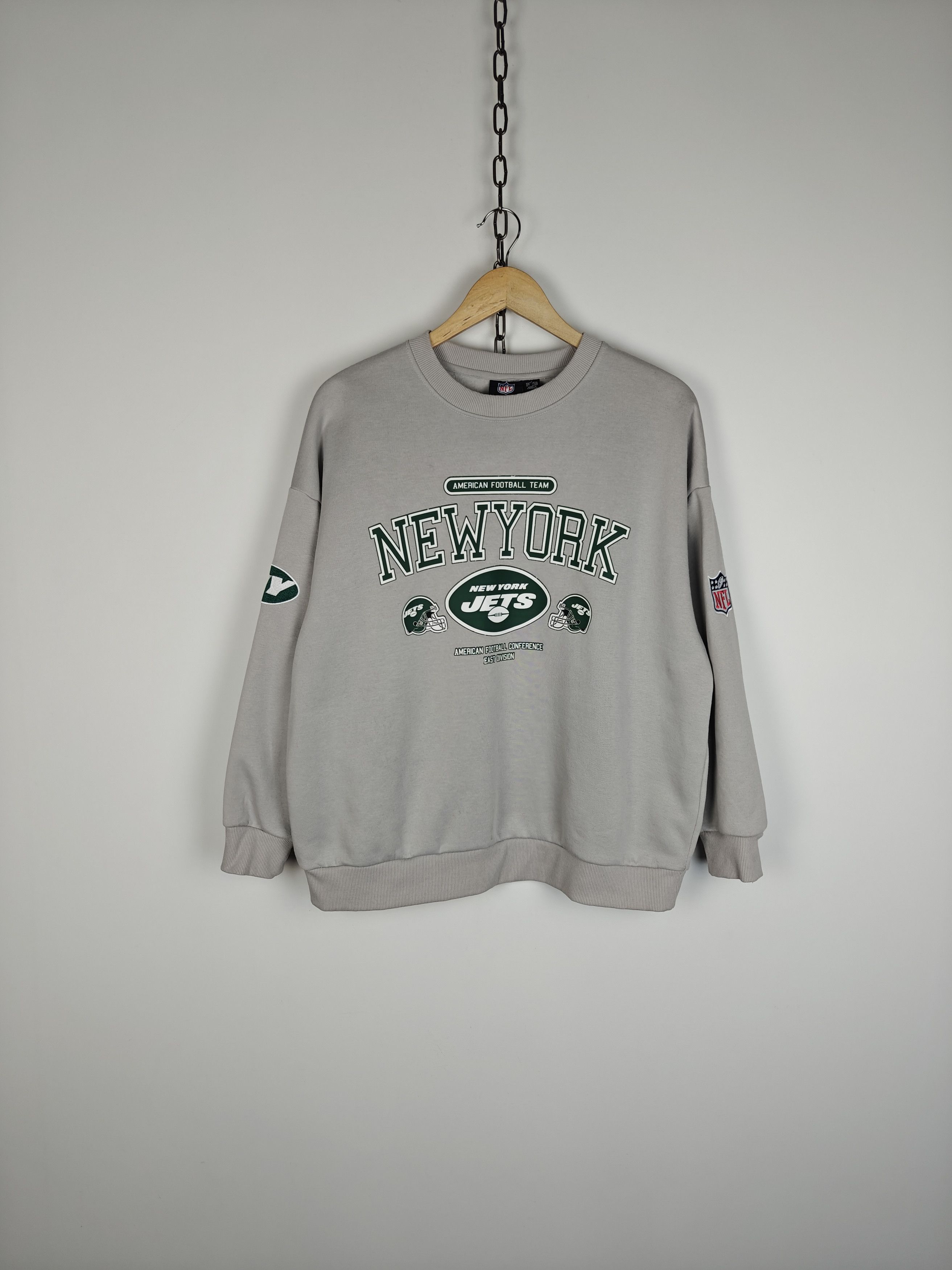 NFL NFL New York Jets Sweatshirt Pullover Oversized Fit size S Size US S / EU 44-46 / 1 - 1 Thumbnail