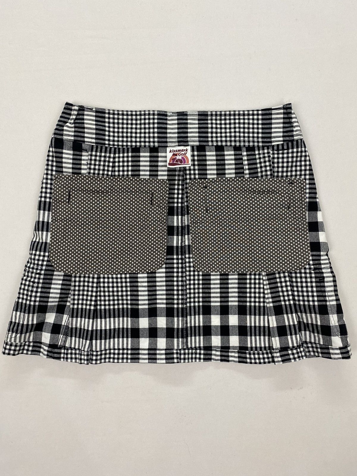 Japanese Brand Kissmark Golf Plaid Cargo Skirt Size 29" - 6 Thumbnail