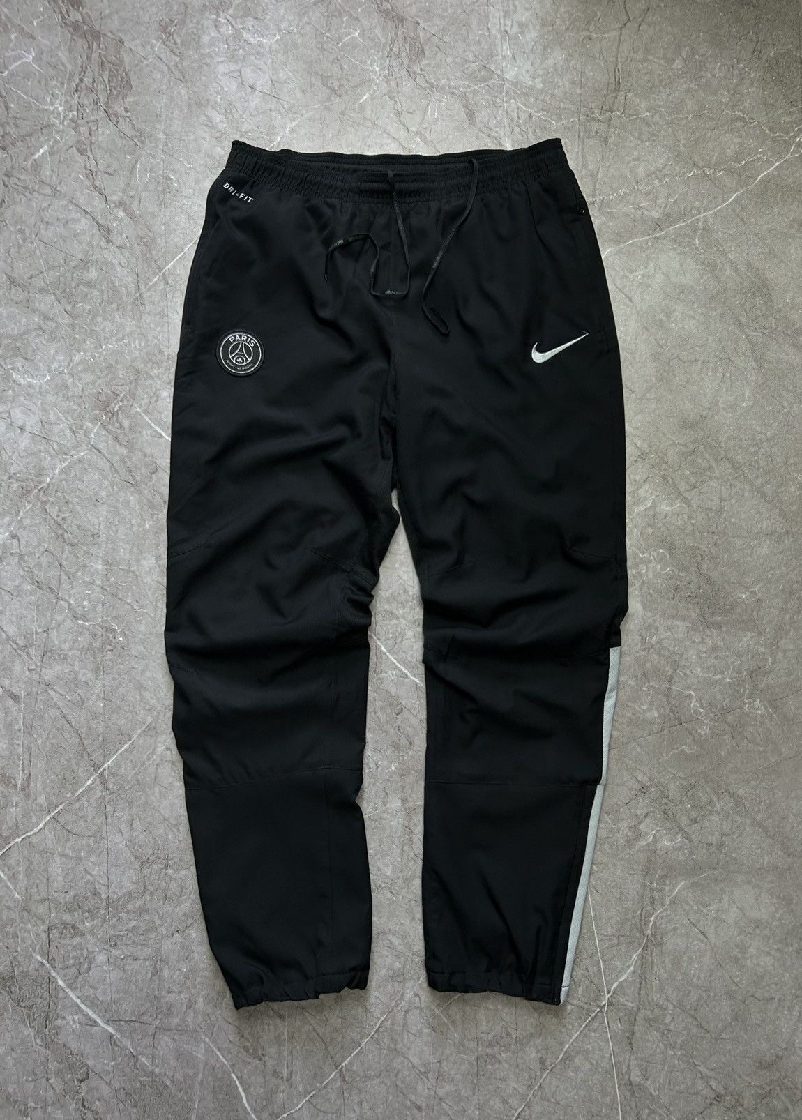 Nike × Vintage Vintage Nike PSG Y2K Drill Nylon Track Pants Size US 32 / EU 48 - 1 Thumbnail