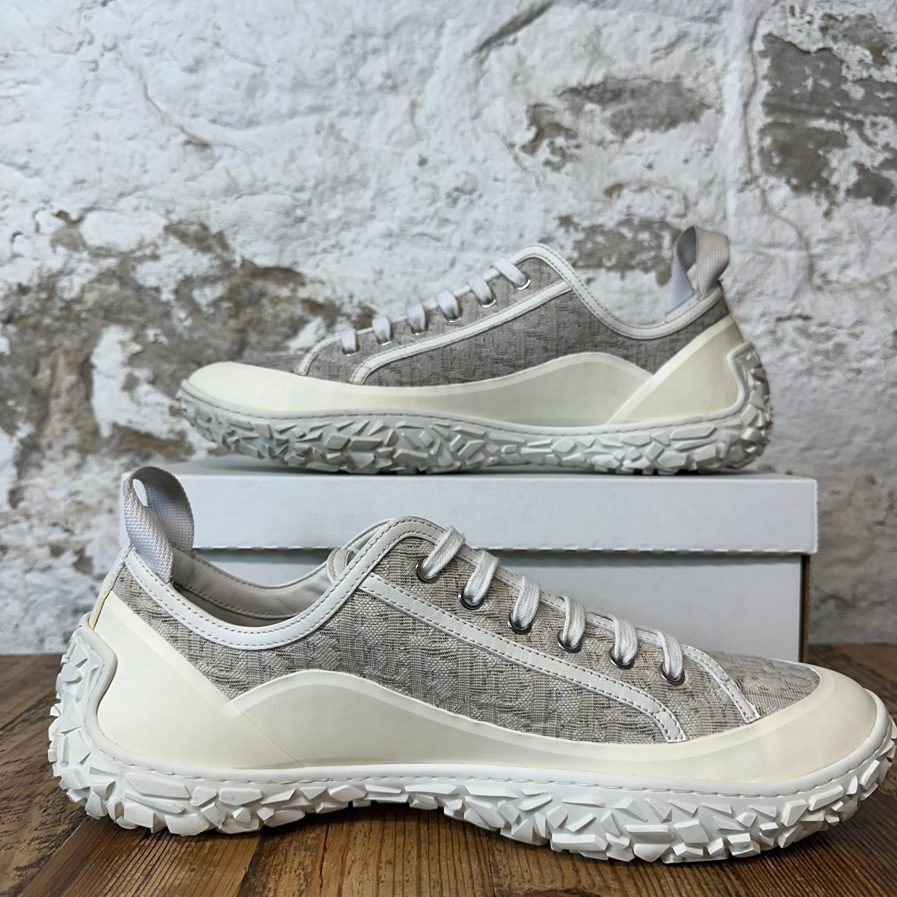 Dior Dior B28 Grey Monogram Cream White Sneaker Sz 14 (47) Size US 14 / EU 47 - 2 Thumbnail