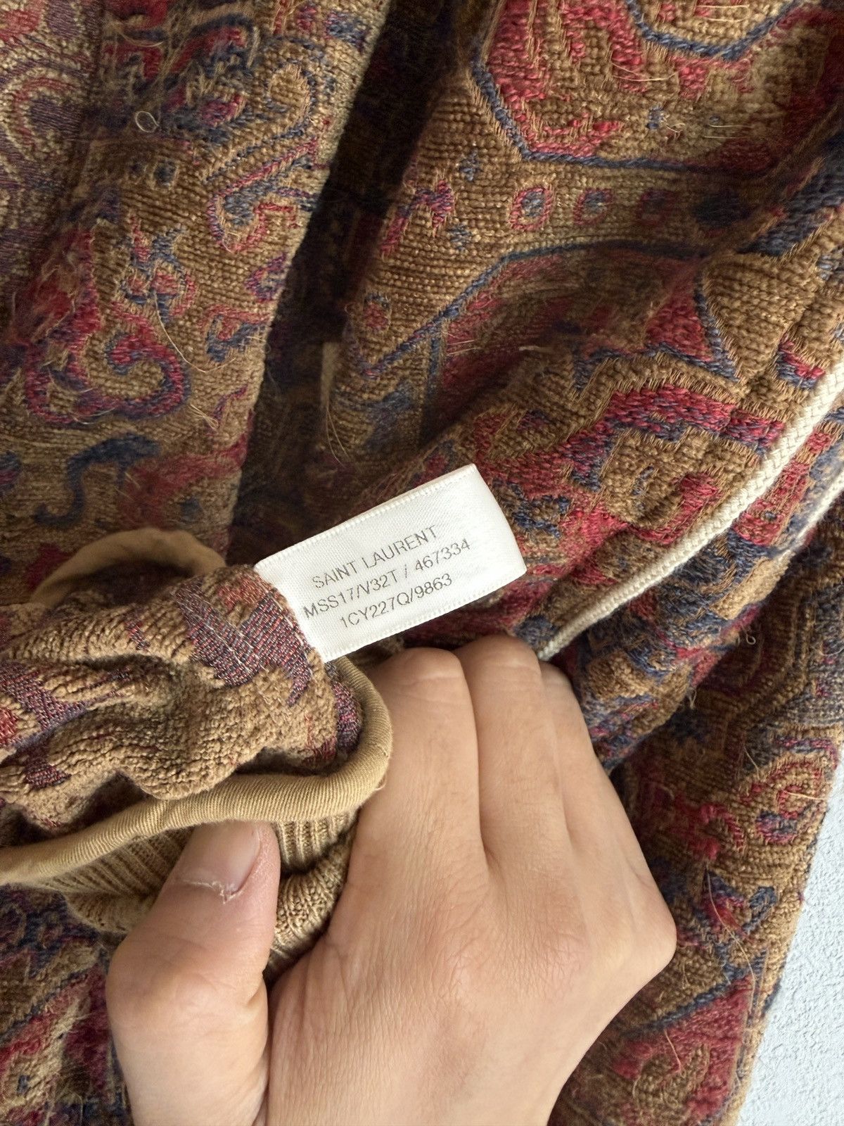 Saint Laurent Paris SAINT LAURENT Tapestry Bomber Jacket (SS17) Size US S / EU 44-46 / 1 - 7 Thumbnail