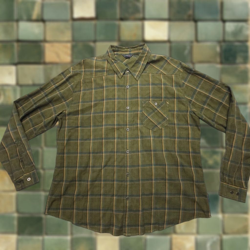 Royal Robbins Royal Robbins Button-Up Shirt Mens 2XL Long Sleeve Green Plaid Flannel Outdoor Casual Size US XXL / EU 58 / 5 - 1 Thumbnail