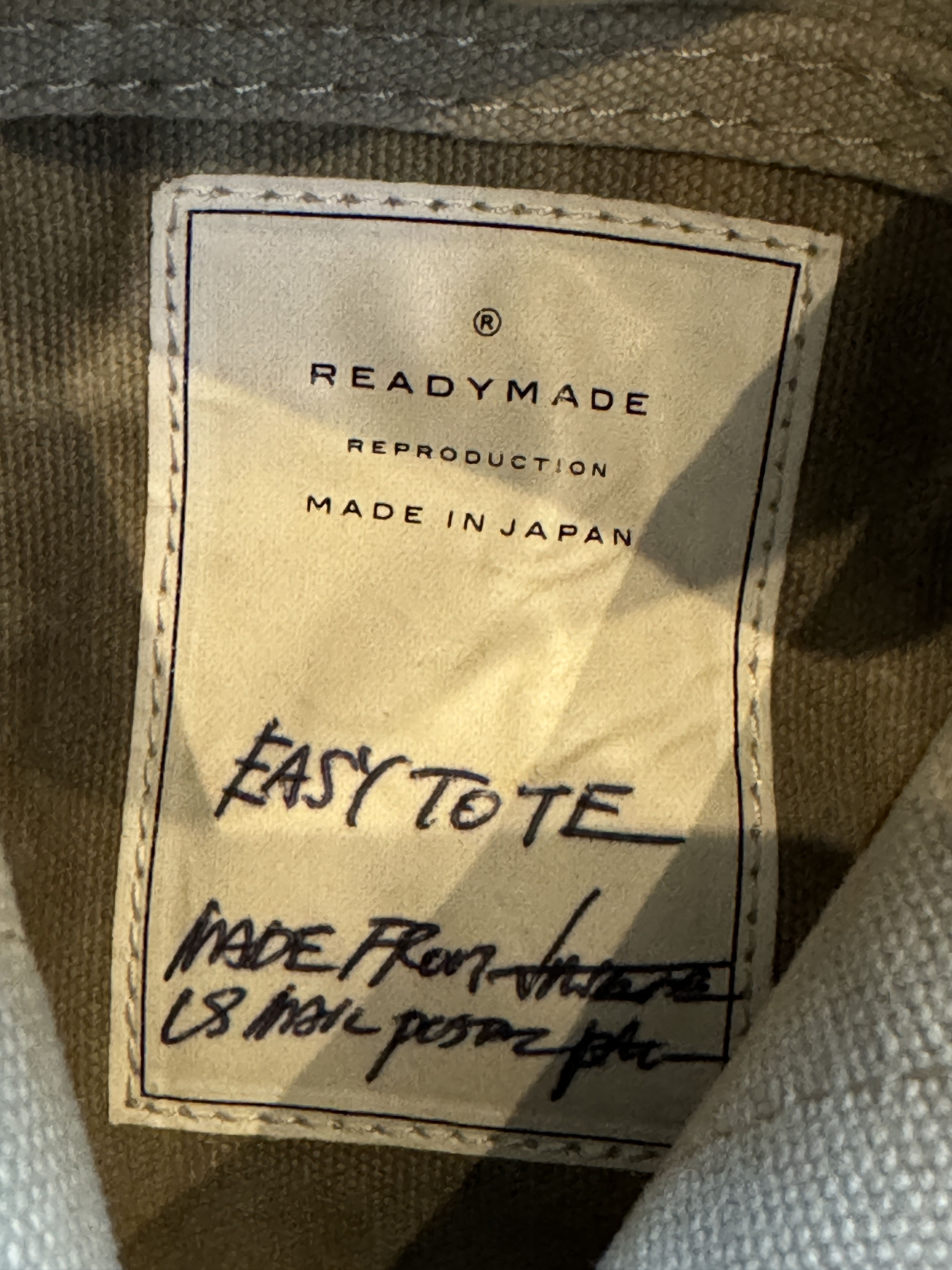 READYMADE READYMADE Easy Tote White Gray Size ONE SIZE - 6 Thumbnail
