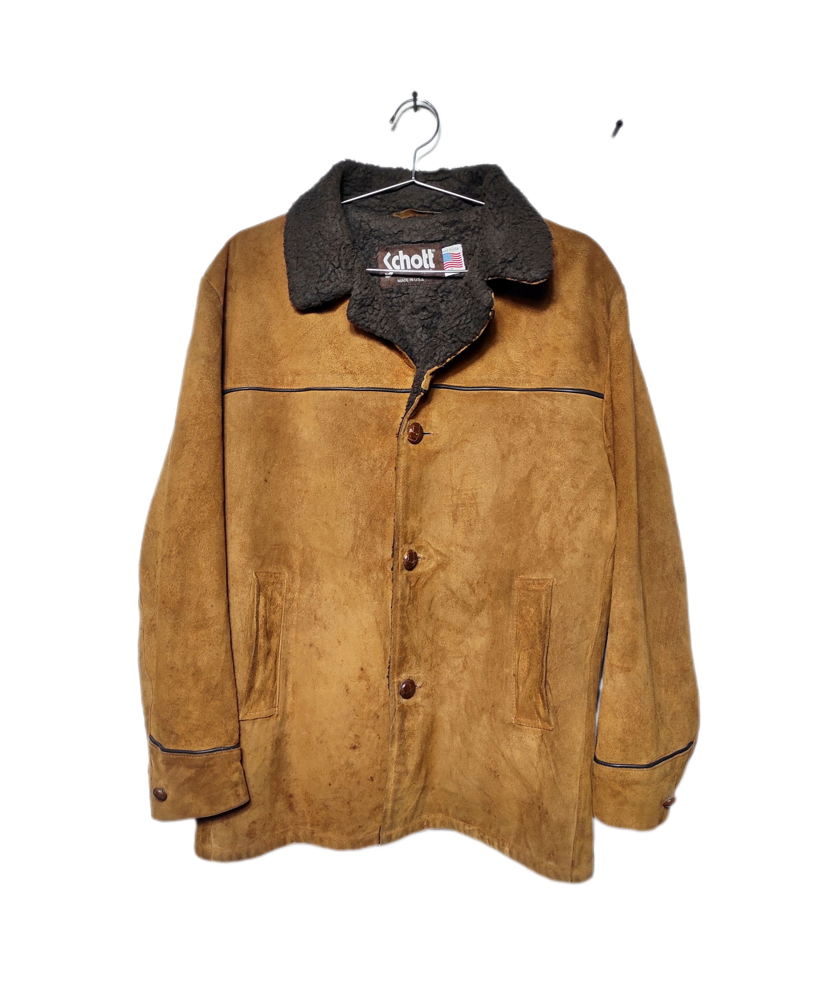 Schott Beautiful Vintage Schott N.Y.C Suede leather jacket Size US M / EU 48-50 / 2 - 5 Thumbnail