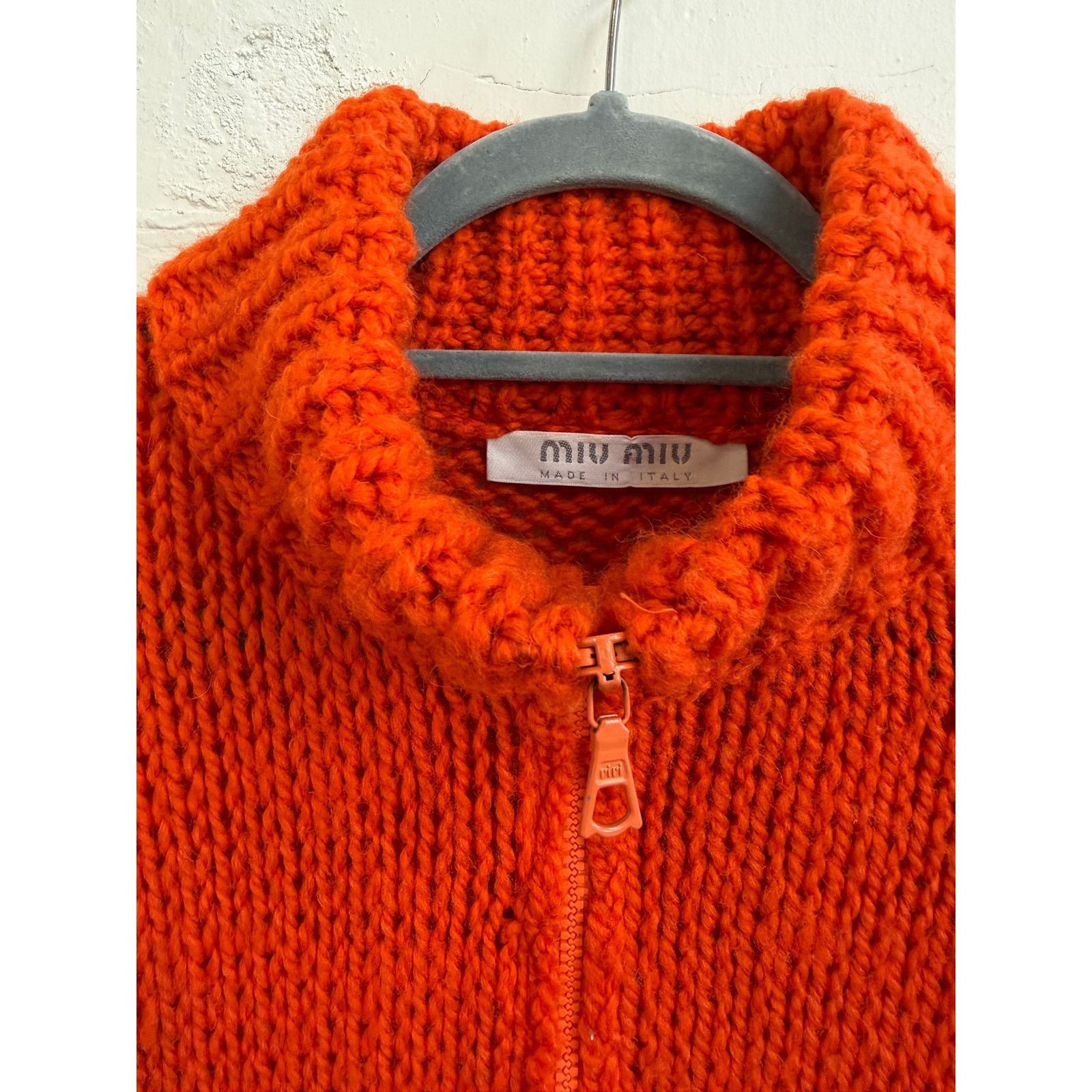 Miu Miu Vintage Miu Miu Zip Knit Wool Sweater Size M / US 6-8 / IT 42-44 - 5 Thumbnail