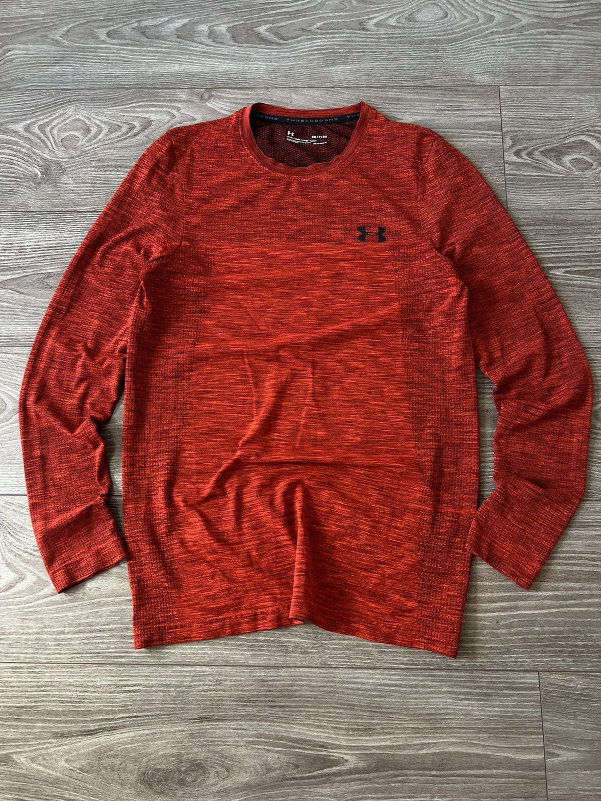 Under Armour Under Armour Threadborne Heatgear Fit Onyx Long Sleeve Tee Size US S / EU 44-46 / 1 - 1 Thumbnail