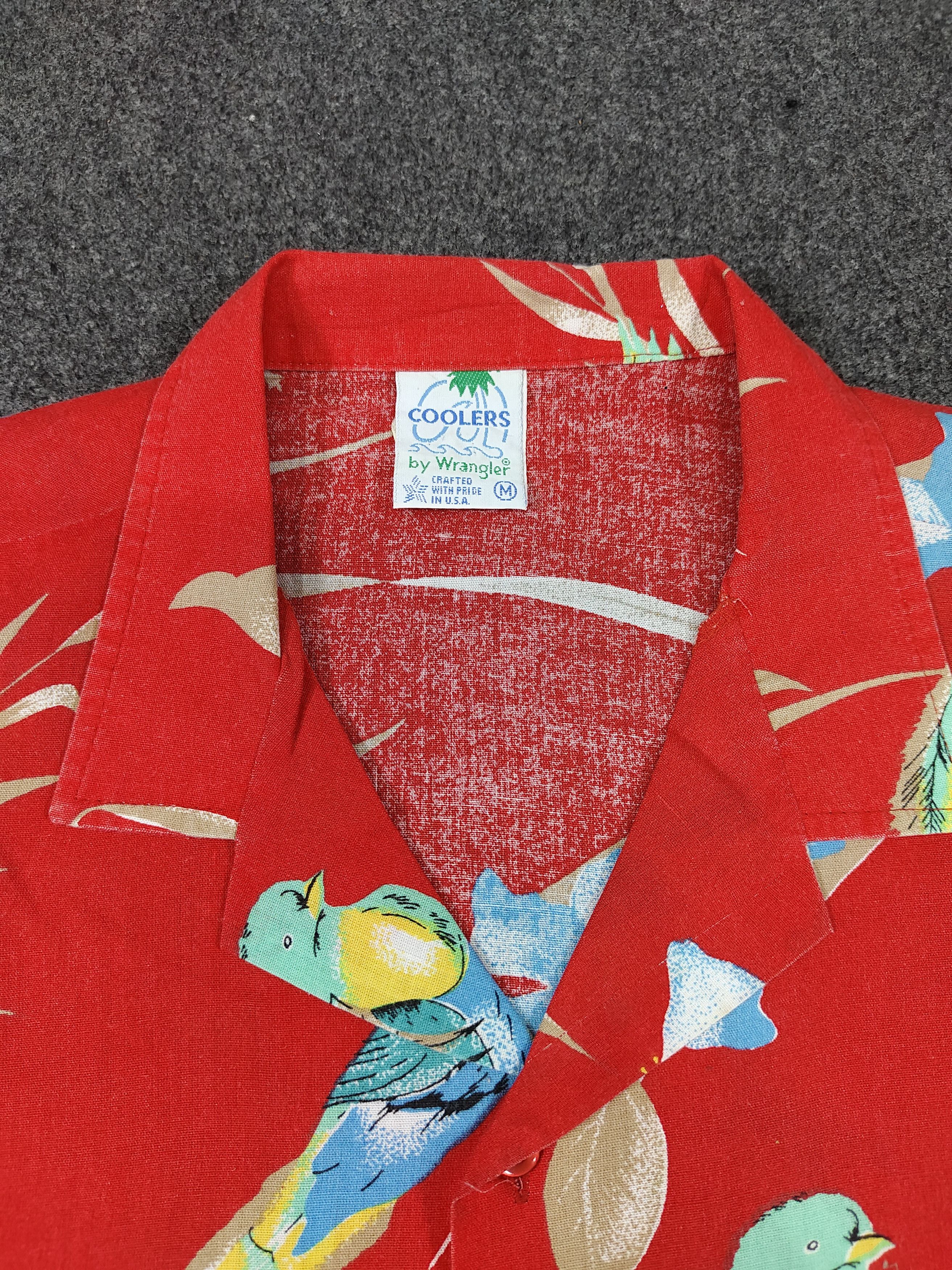 Wrangler 70s-80s Coolers by Wrangler🌴Tropical Hawaiian Shirt Size US M / EU 48-50 / 2 - 5 Thumbnail