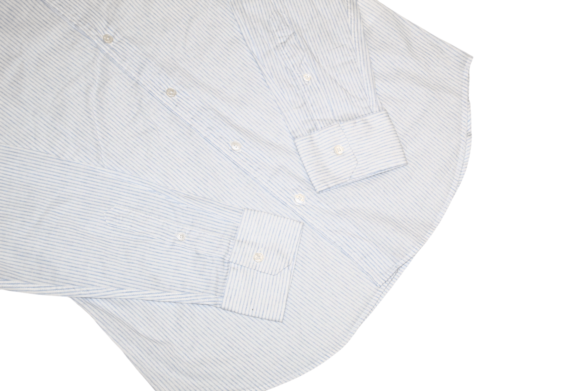 Fedeli Fedeli Bold Striped Cutaway-collar Poplin Shirt Size US L / EU 52-54 / 3 - 6 Thumbnail