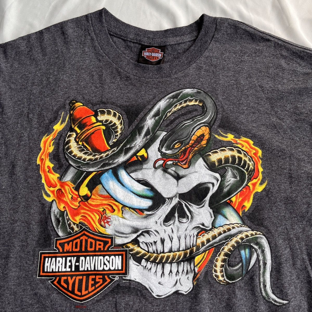 Harley Davidson Harley Davidson Flame Long Sleeve 2009 Size US XXL / EU 58 / 5 - 4 Thumbnail