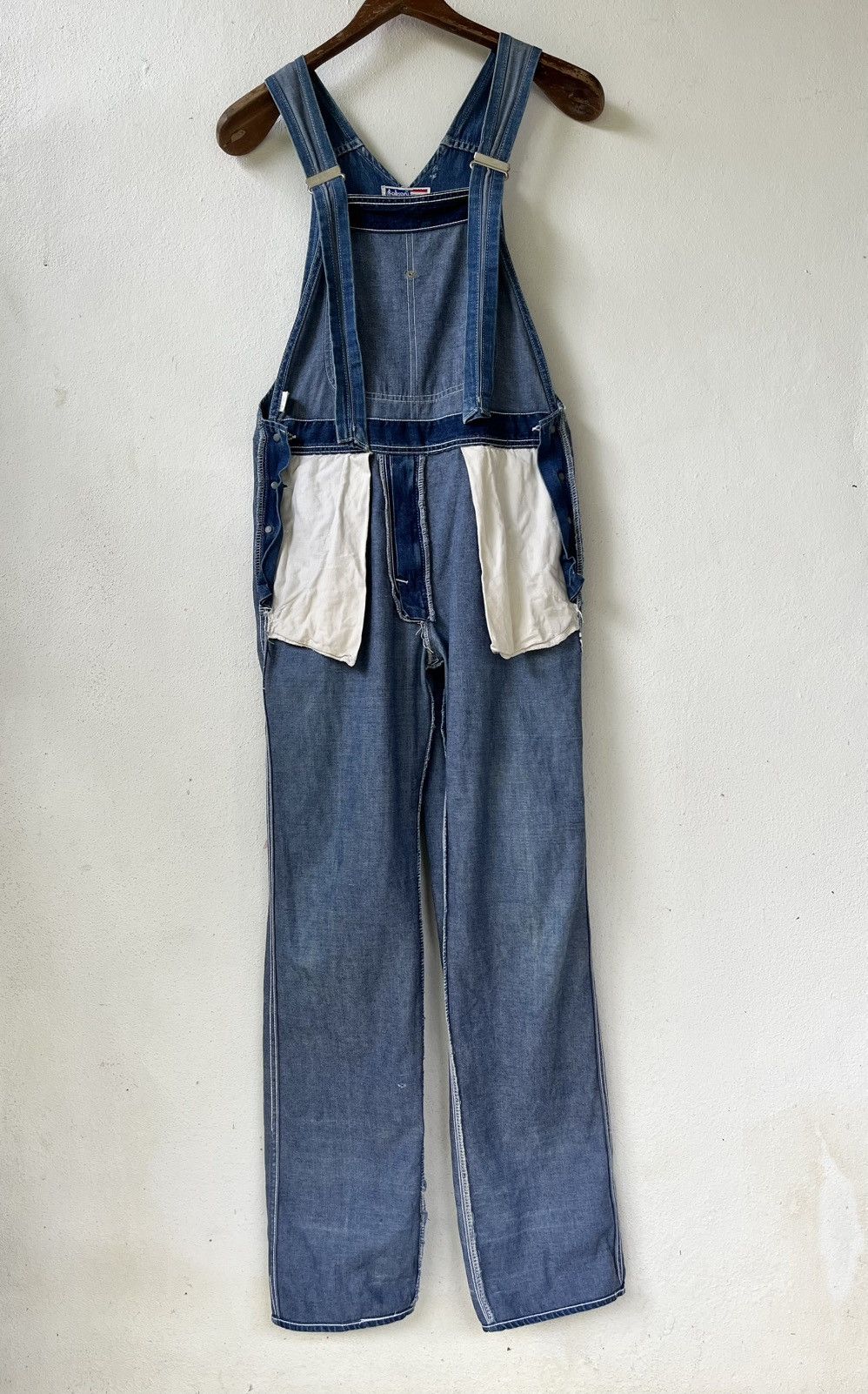 Vintage vintage BOBSON Denim Overalls/ Dungarees Size US 33 - 8 Thumbnail