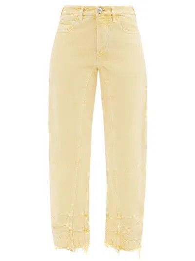 Jil Sander o1y1025 Denim Pant in Pastel Yellow Size 32" / US 10 / IT 46 - 1 Thumbnail