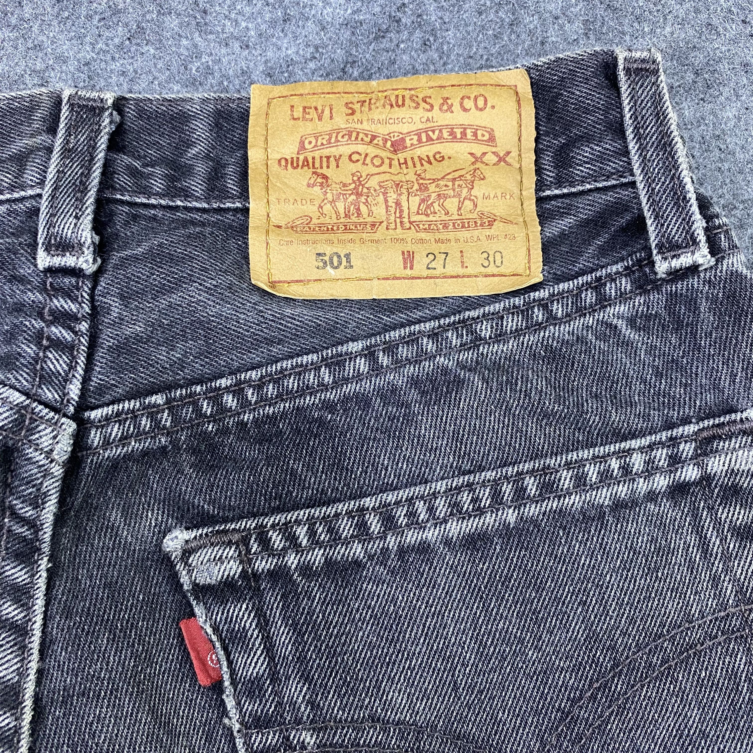Jean × Levi's × Vintage Vintage Levi's 501 Black Wash Jeans-J1172 Size 27" / US 4 / IT 40 - 11 Thumbnail
