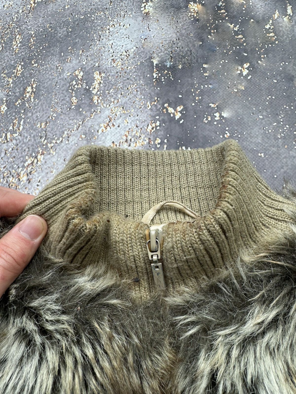 Vintage Vintage Faux Fur Zipped Vest Size S / US 4 / IT 40 - 4 Thumbnail