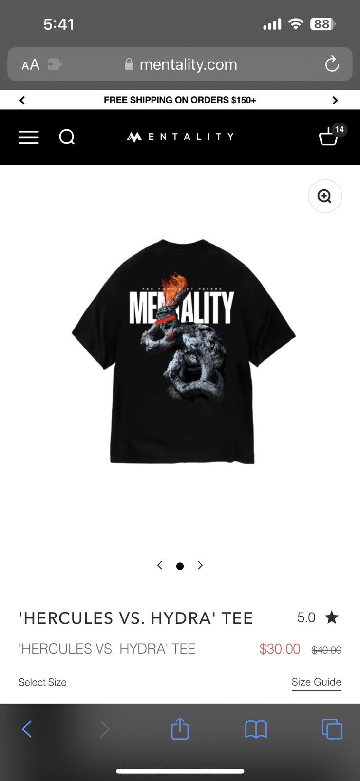 Vintage Mentality Hercules v hydra t-shirt brand new Size US L / EU 52-54 / 3 - 1 Thumbnail