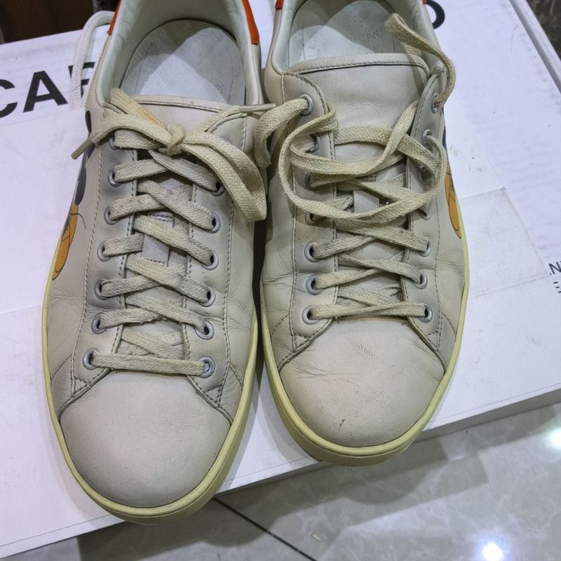 Gucci Gucci ACE Mickey Mouse Casual Sneakers for Men - Size US 9 / EU 42 - 4 Thumbnail
