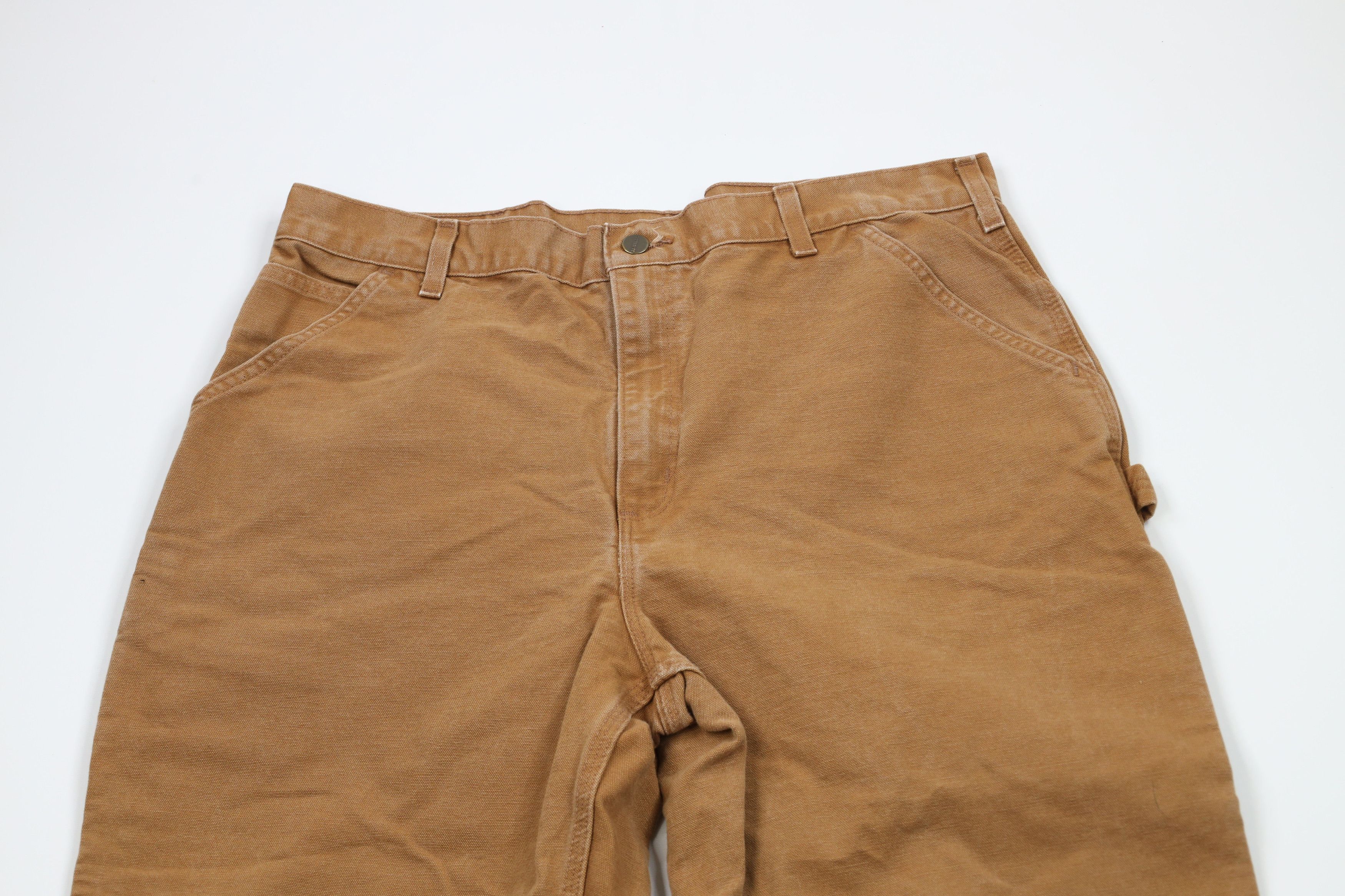 Carhartt × Vintage Vintage Carhartt Dungaree Wide Leg Canvas Pants Duck Brown Size US 38 / EU 54 - 2 Thumbnail