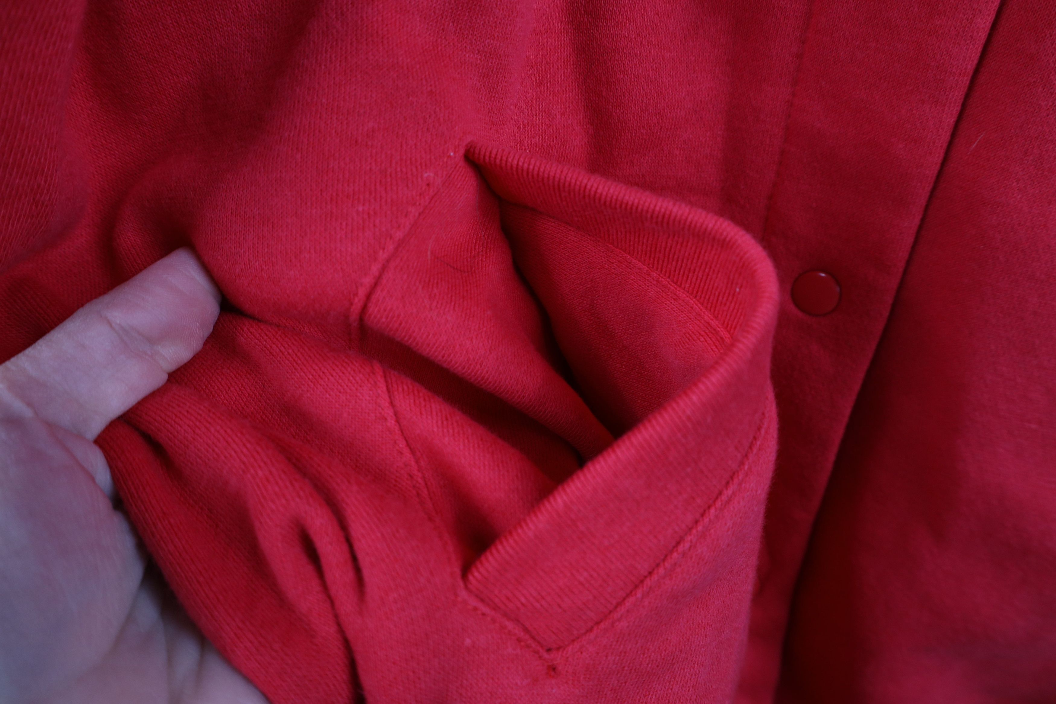 Vintage Vintage 90s Streetwear Blank Snap Button Cardigan Sweatshirt Size M / US 6-8 / IT 42-44 - 9 Thumbnail