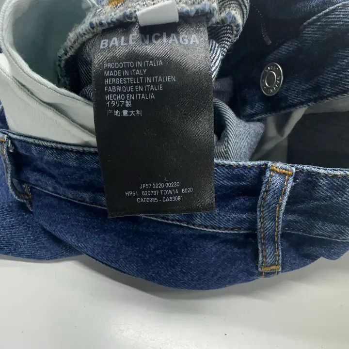 Balenciaga Balenciaga Balenciaga Blue StraightLeg Jeans for Men -2507 Size US 28 / EU 44 - 4 Thumbnail