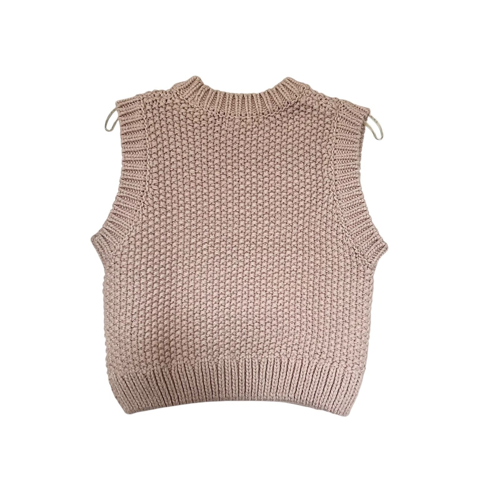 H&M H&M Blush Pink Chunky Knit Sleeveless Sweater Vest Small Size S / US 4 / IT 40 - 2 Thumbnail