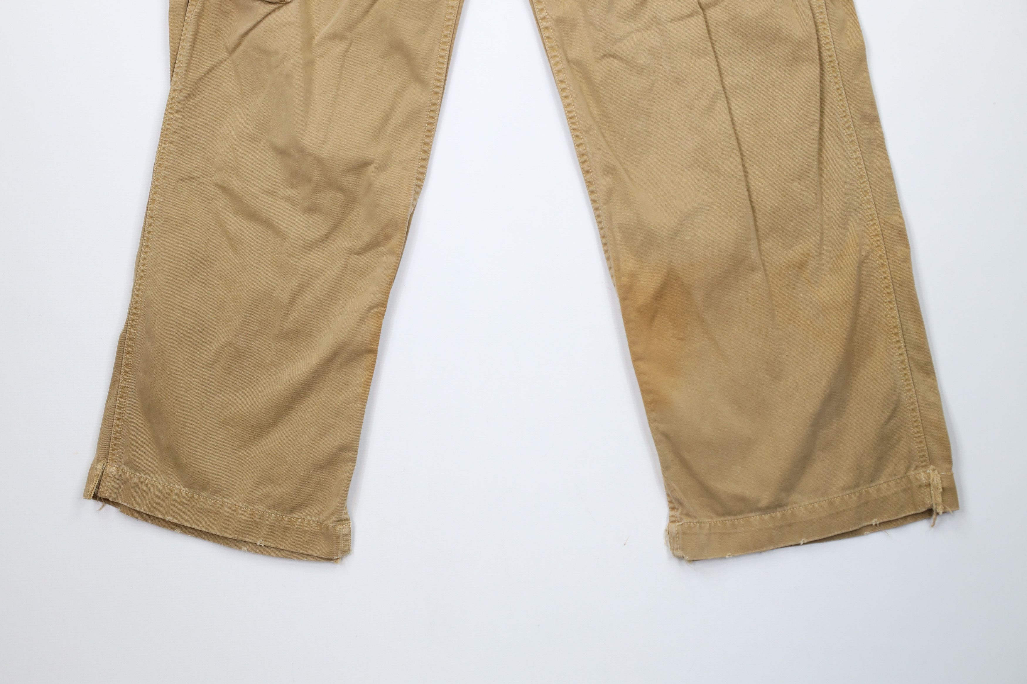 American Eagle Outfitters × Vintage Vintage 90s Y2K American Eagle Baggy Wide Leg Cargo Pants Size US 29 - 4 Thumbnail