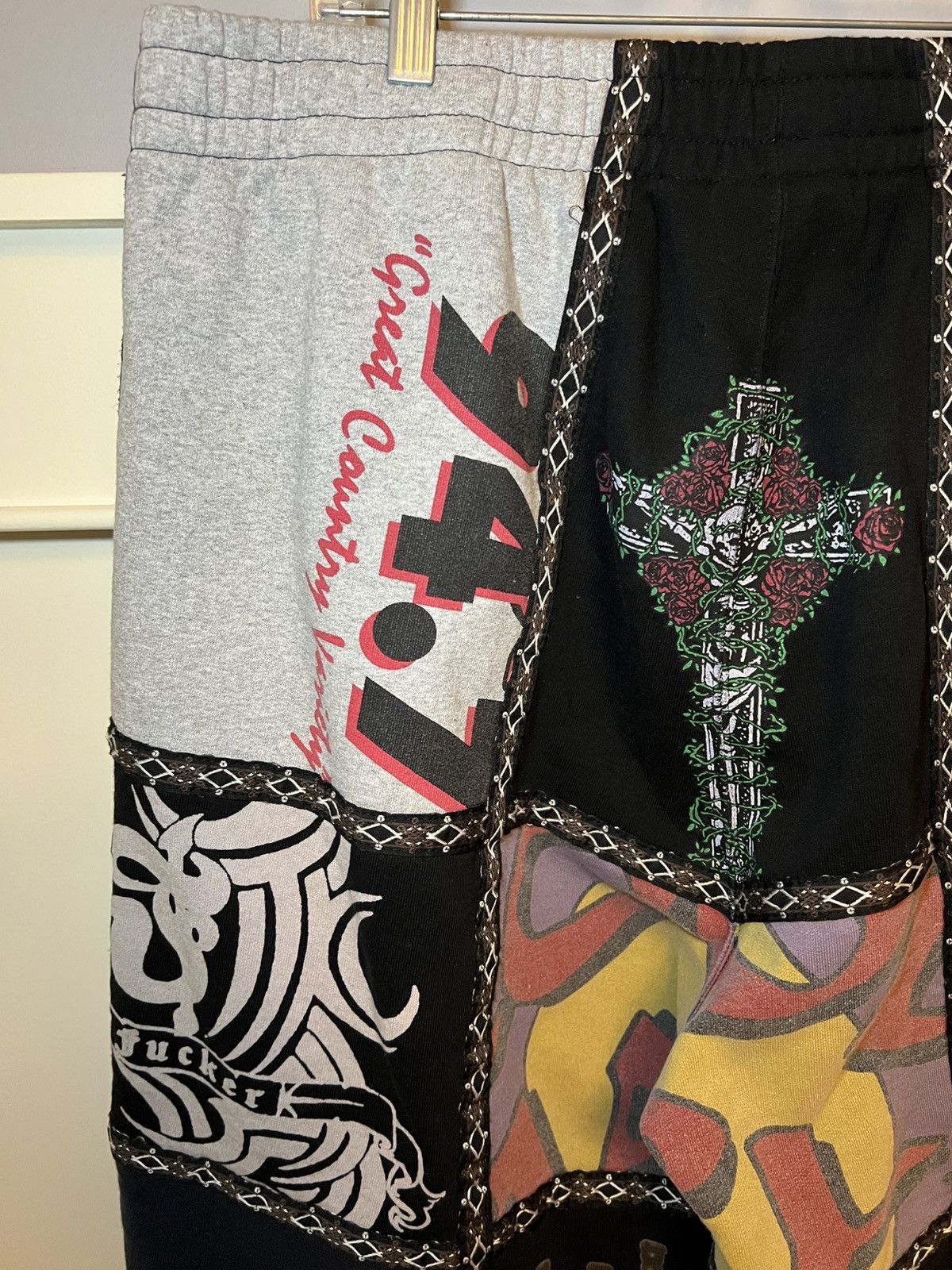 Number (N)ine × Supreme Supreme X Number (N)ine patchwork sweatpants Size US 36 / EU 52 - 18 Thumbnail