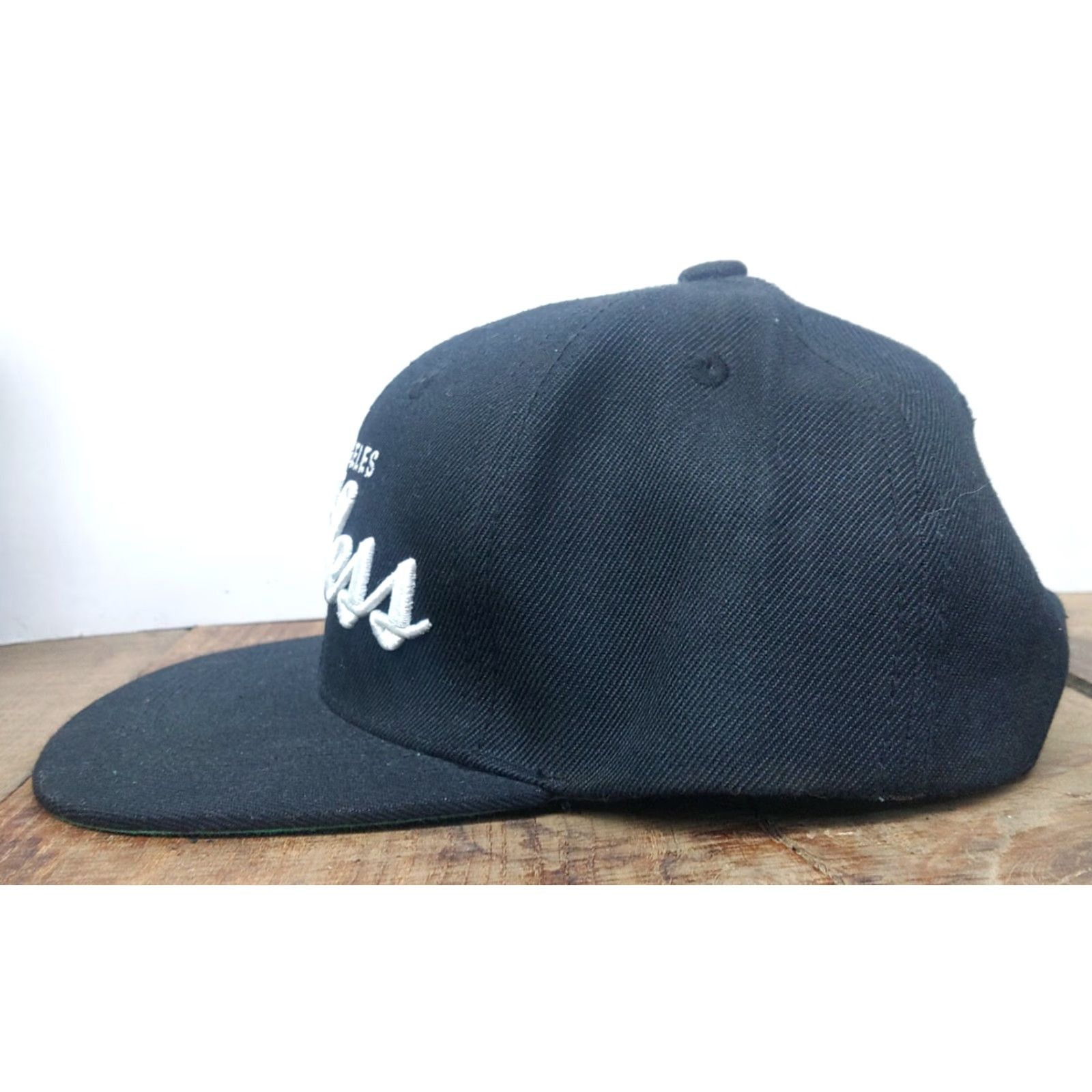 Vintage Young & Reckless Snapback Cap Mens All Black Wool Twill Adjustable Los Angeles Reckless Cap Size ONE SIZE - 4 Thumbnail