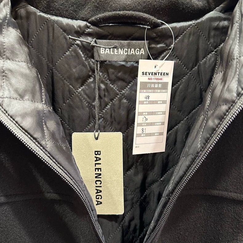Balenciaga Balenciaga Black polar fleece cotton-padded jacket jacket Size US M / EU 48-50 / 2 - 4 Thumbnail
