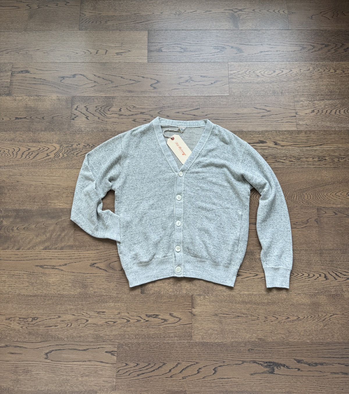 FilMelange FilMelange Japan Mens Grey Melange Sweater Cardigan M Size US M / EU 48-50 / 2 - 11 Thumbnail
