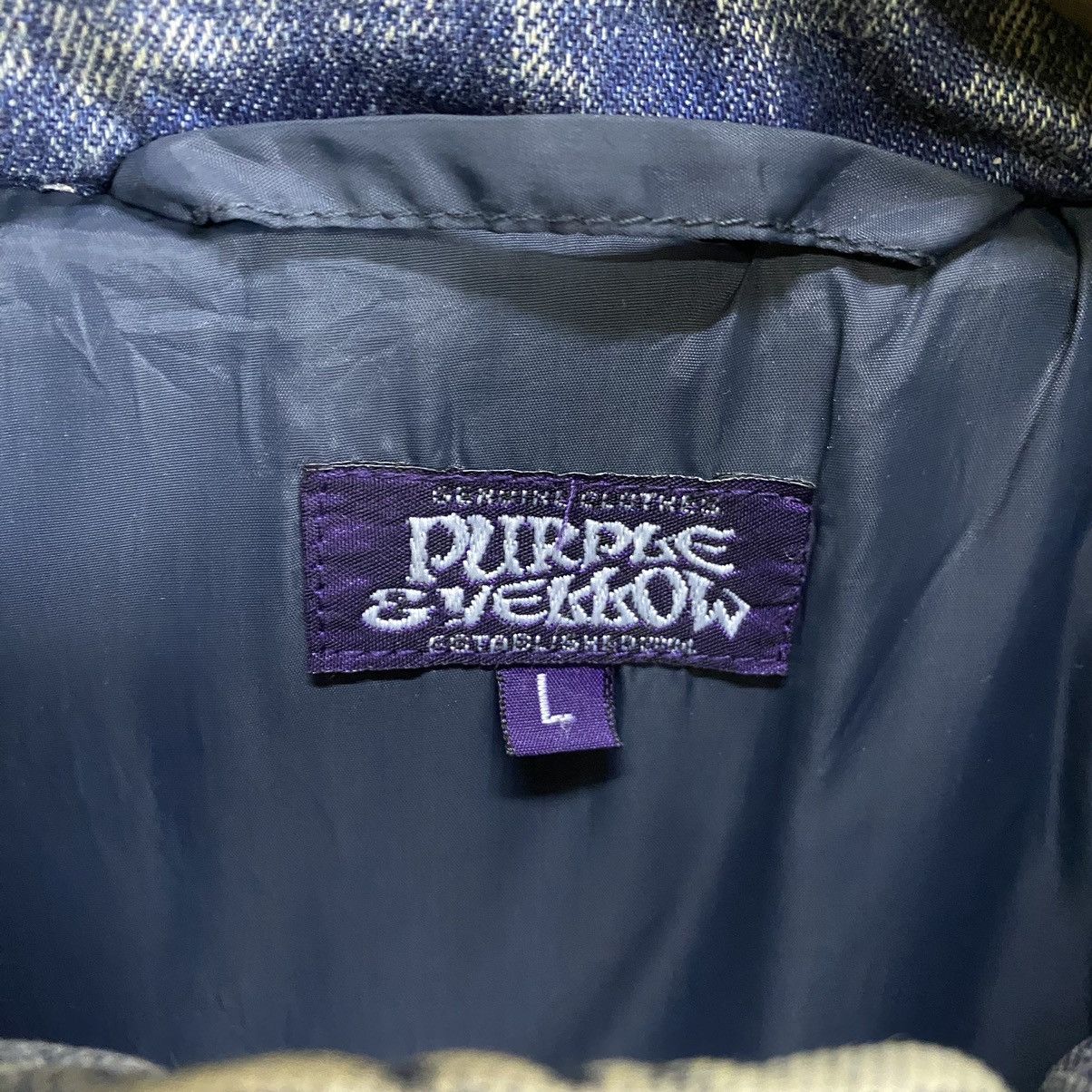 Japanese Brand × Purple × Purple Brand Purple & Yellow puffer vest denim Size US L / EU 52-54 / 3 - 10 Thumbnail