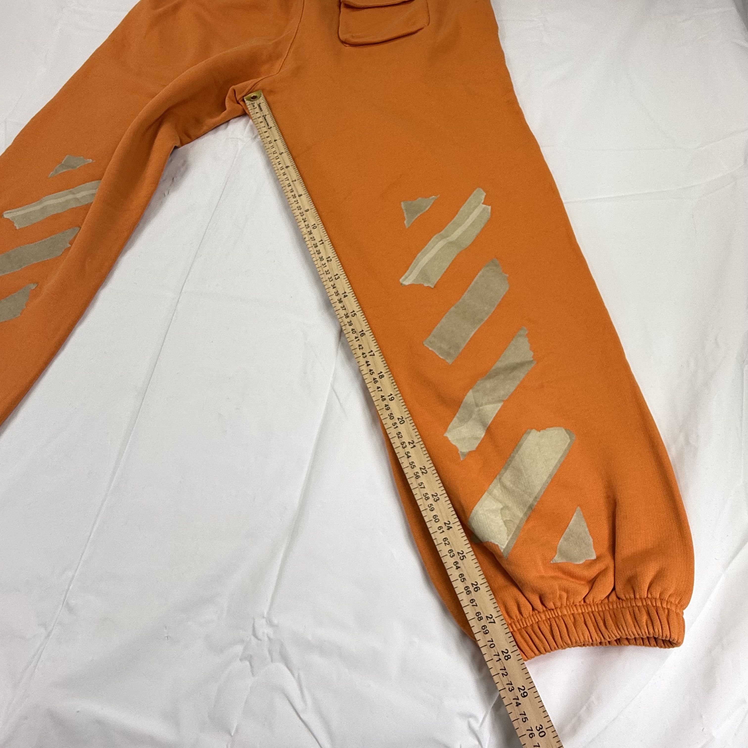 Off-White Off-White Orange Tape Diagonals Sweatpants Mens XXL Size US 40 / EU 56 - 9 Thumbnail