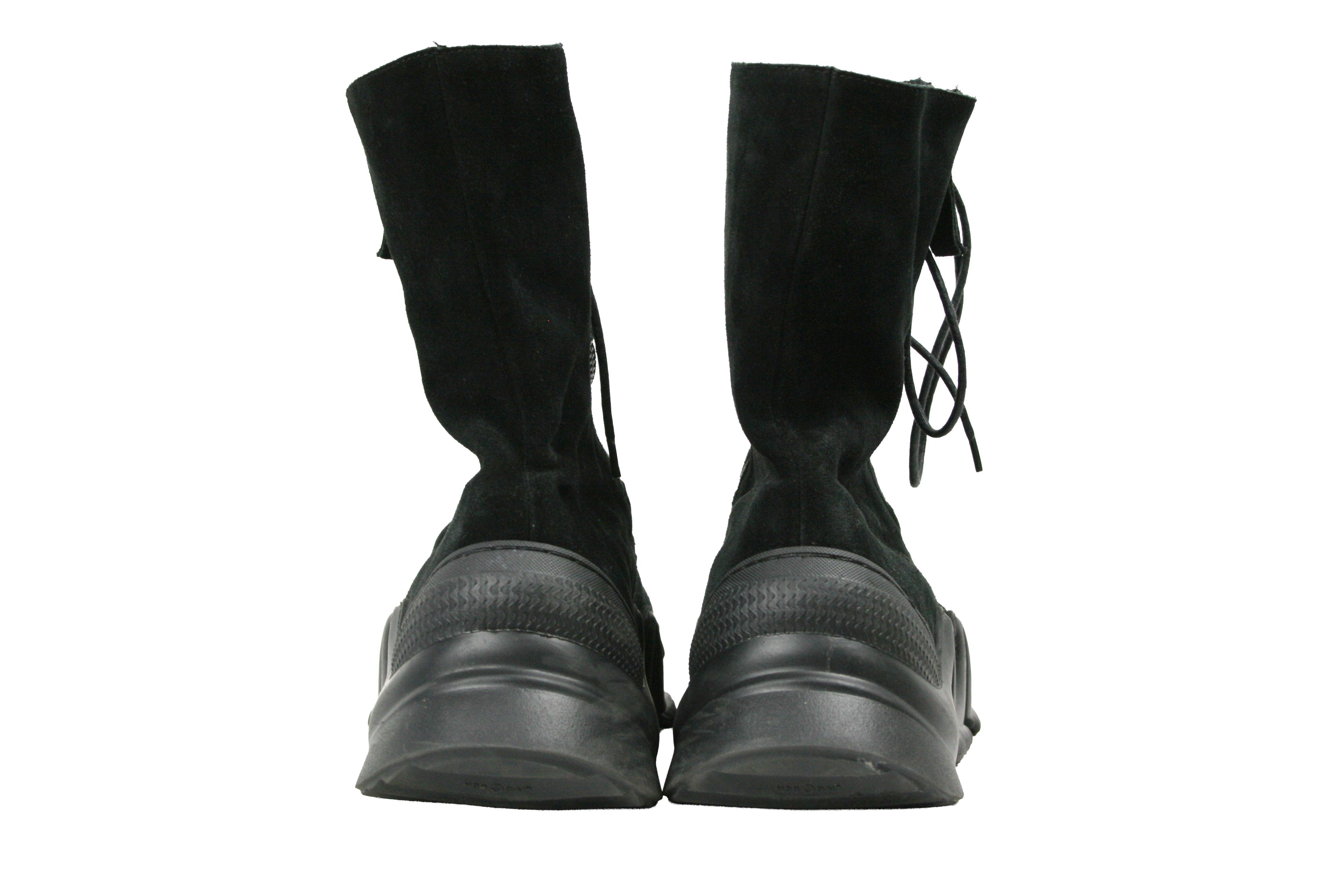 Rundholz Black Label Avant Garde Massive Suede Double Zip Boots Size US 10 / IT 40 - 11 Thumbnail