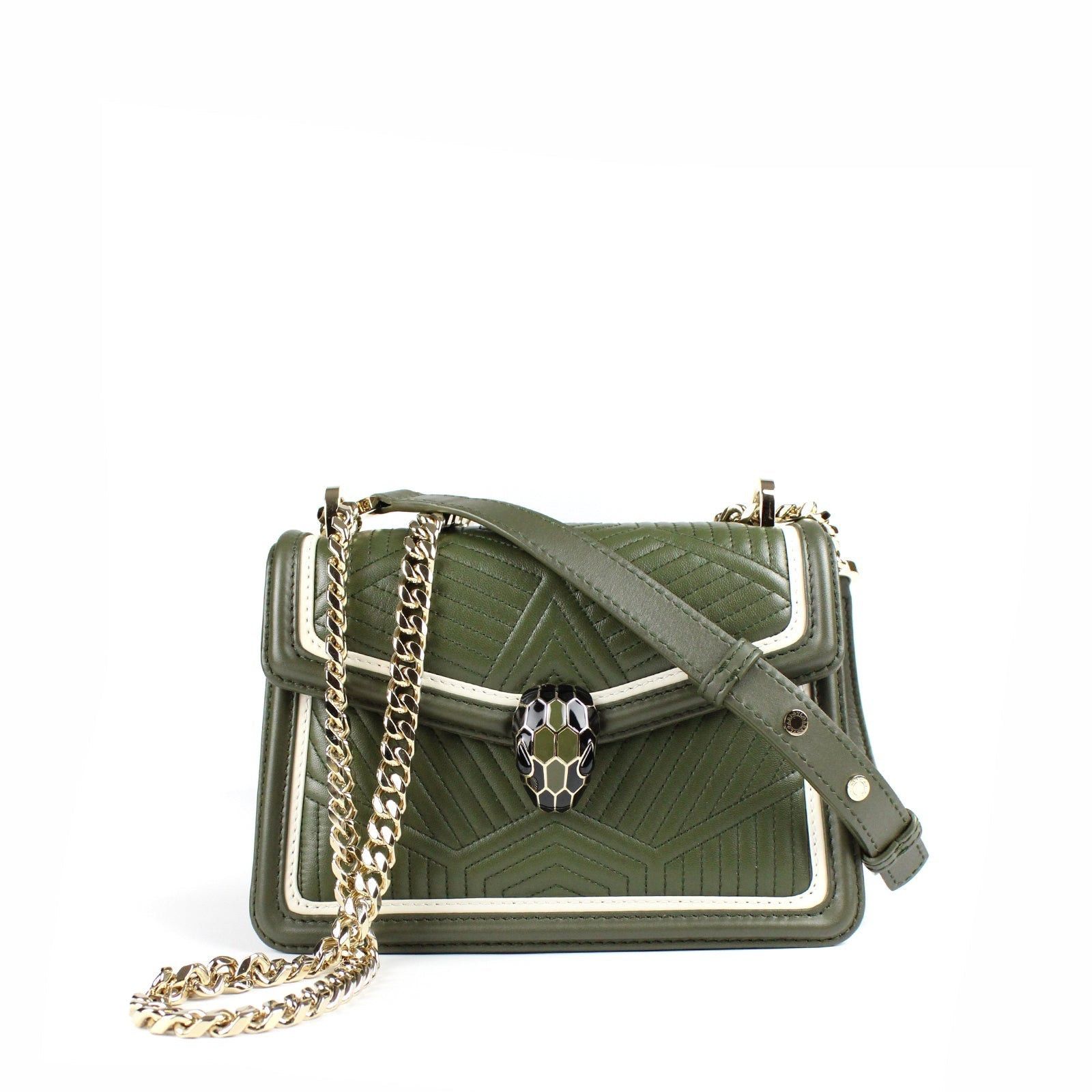 image of Bvlgari Bvlgari Handbags Serpenti in Green, Women's