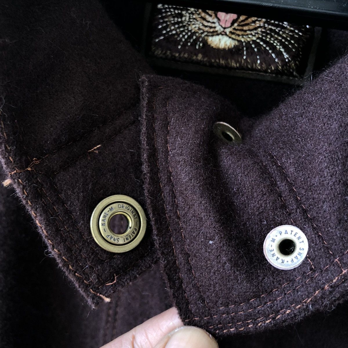 Japanese Brand ITARIYA JAPAN Angora Blend Cat Embroidery Jacket Size L / US 10 / IT 46 - 9 Thumbnail