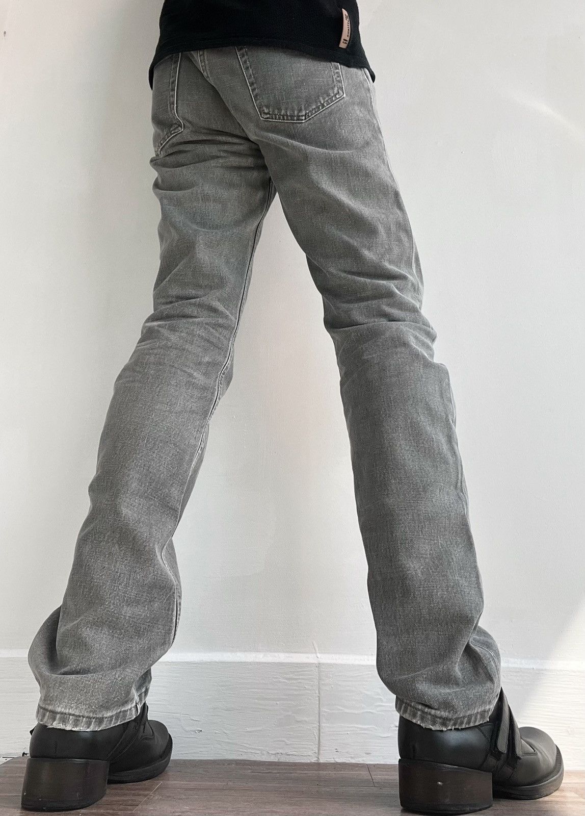 Helmut Lang 1998 Helmut Lang Grey Classic Denim Pants Size US 29 - 4 Thumbnail