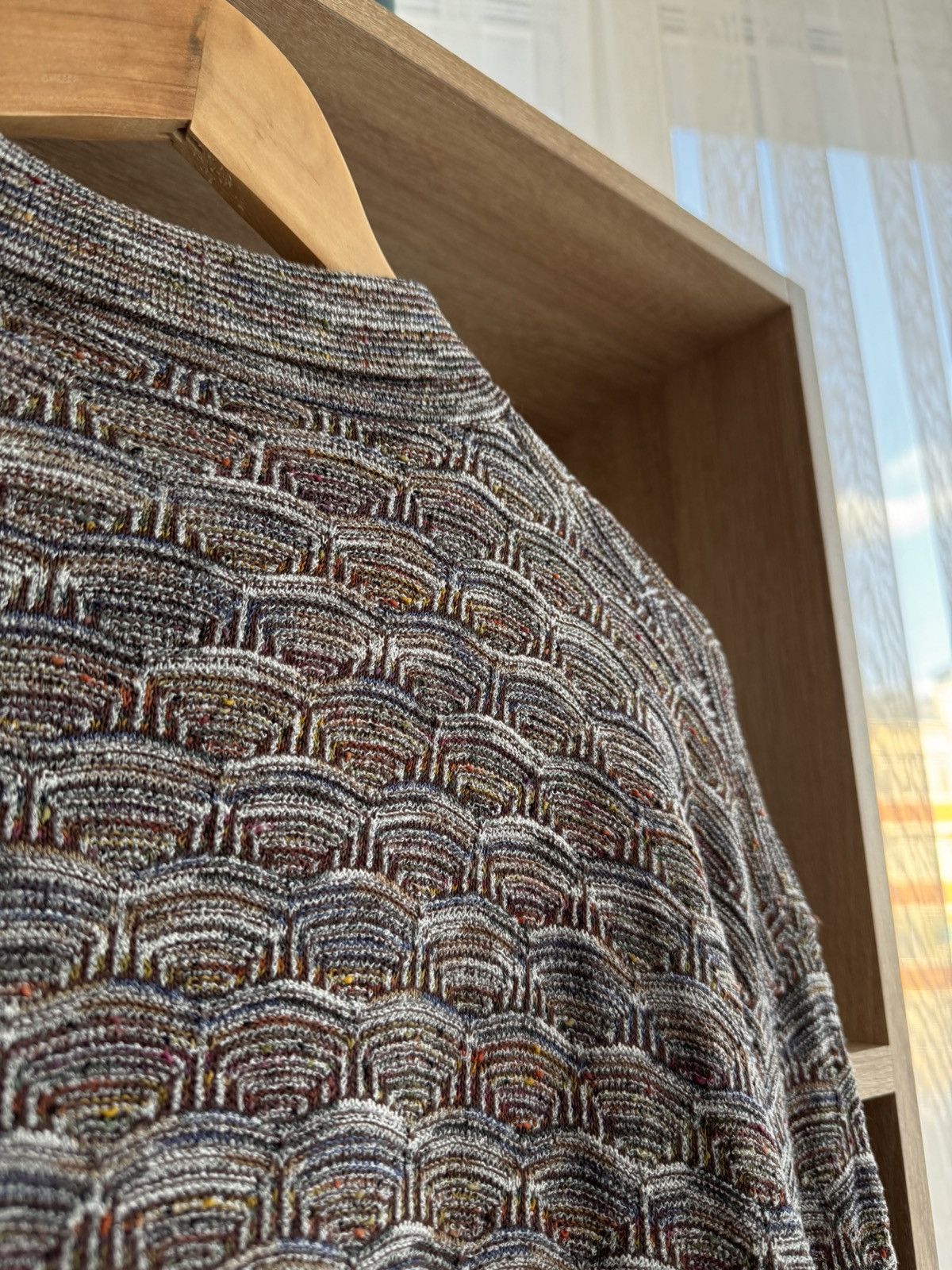 Missoni × Vintage Vintage Example by Missoni Mosaic Pattern Luxury Sweatshirt Size US XL / EU 56 / 4 - 10 Thumbnail