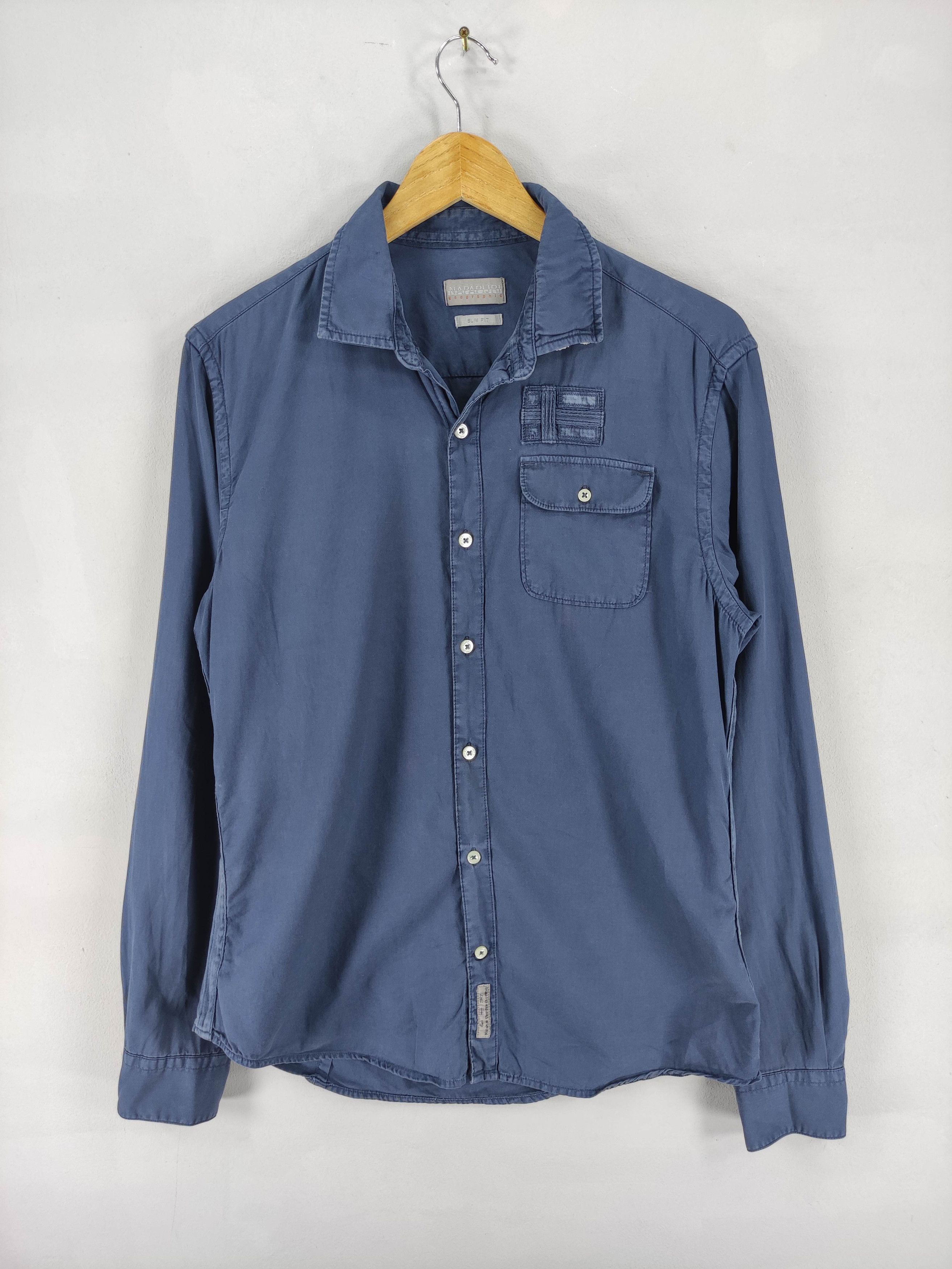 Vintage Napapijri Shirt Button Up Long Sleeve