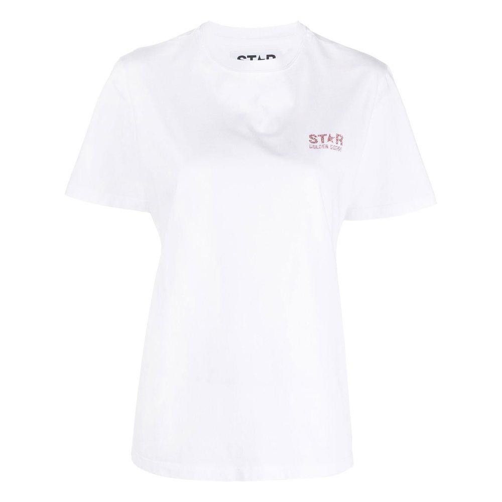 GOLDEN GOOSE LOGO WOMEN T-SHIRT SIZE L