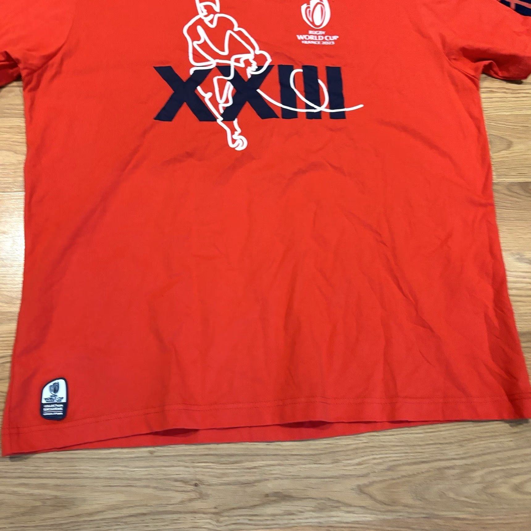 Vintage Rugby World Cup France 2023 T Shirt Red Collection Exclusive Men’s Size 2XL Size US XXL / EU 58 / 5 - 5 Thumbnail