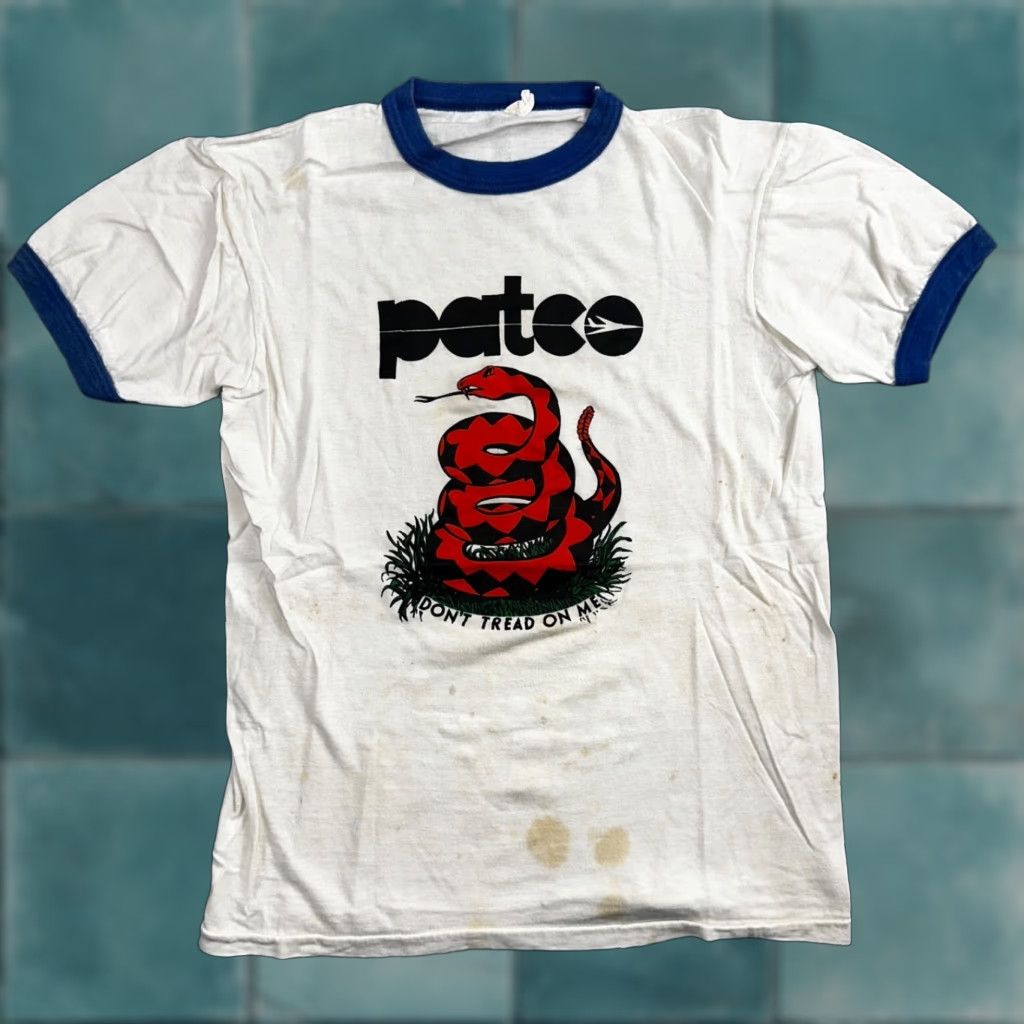 Vintage Vintage Patco Snake Ringer T-Shirt 80s Men Small White Rock Grunge Vintage Theme Size US S / EU 44-46 / 1 - 1 Thumbnail