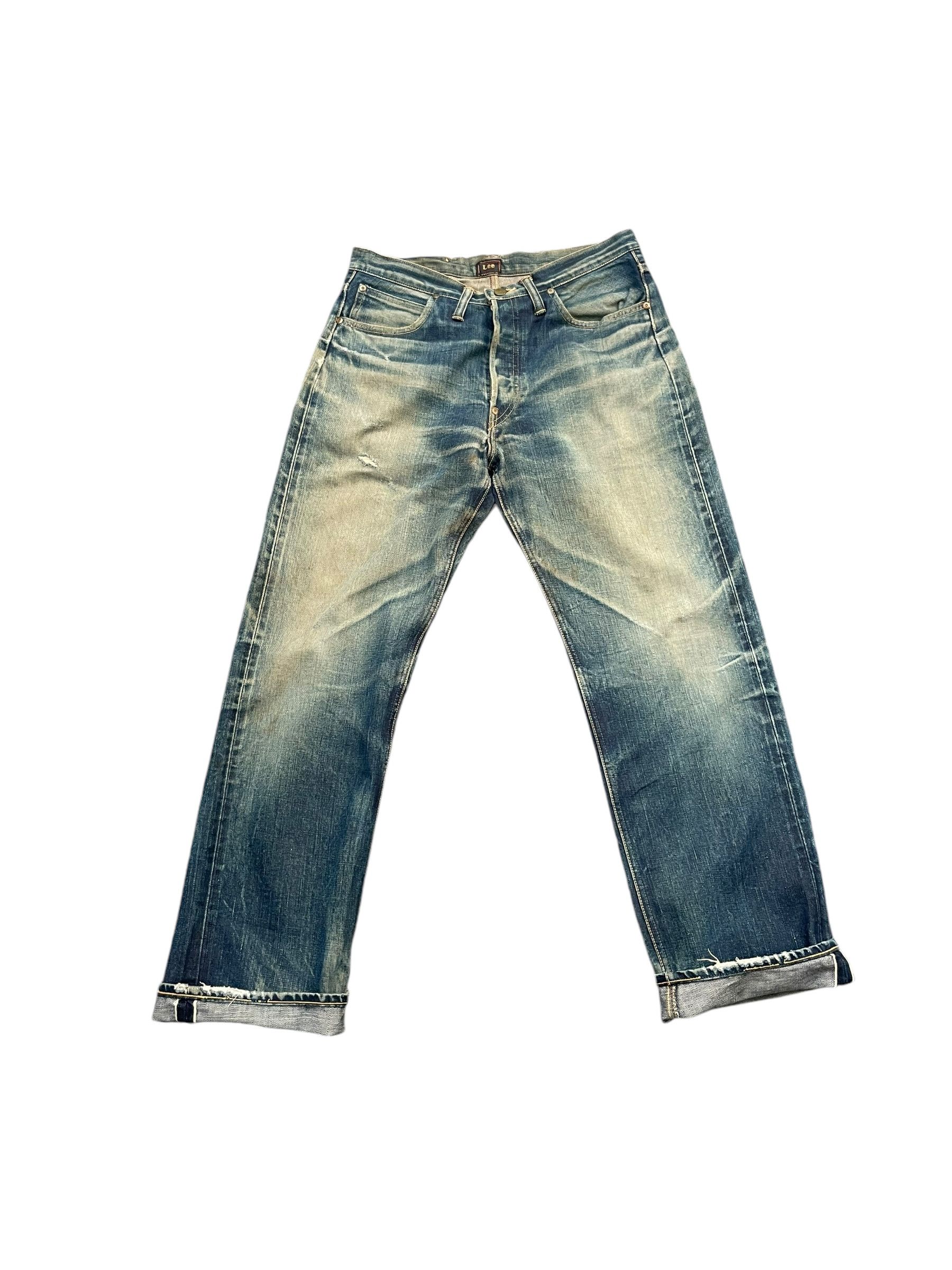 Lee Vintage Selvedge Lee Rider Distresed Denim Size US 32 / EU 48 - 1 Thumbnail