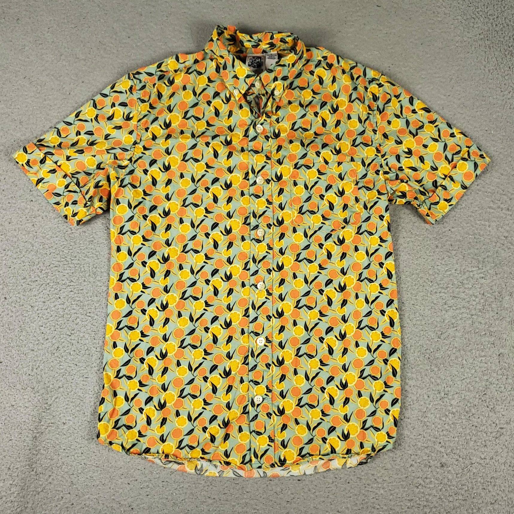 Vintage Kennington Men's Short Sleeve Shirt Cotton Floral Print Summer Tropical 90s Button-Up Small Size US S / EU 44-46 / 1 - 2 Thumbnail