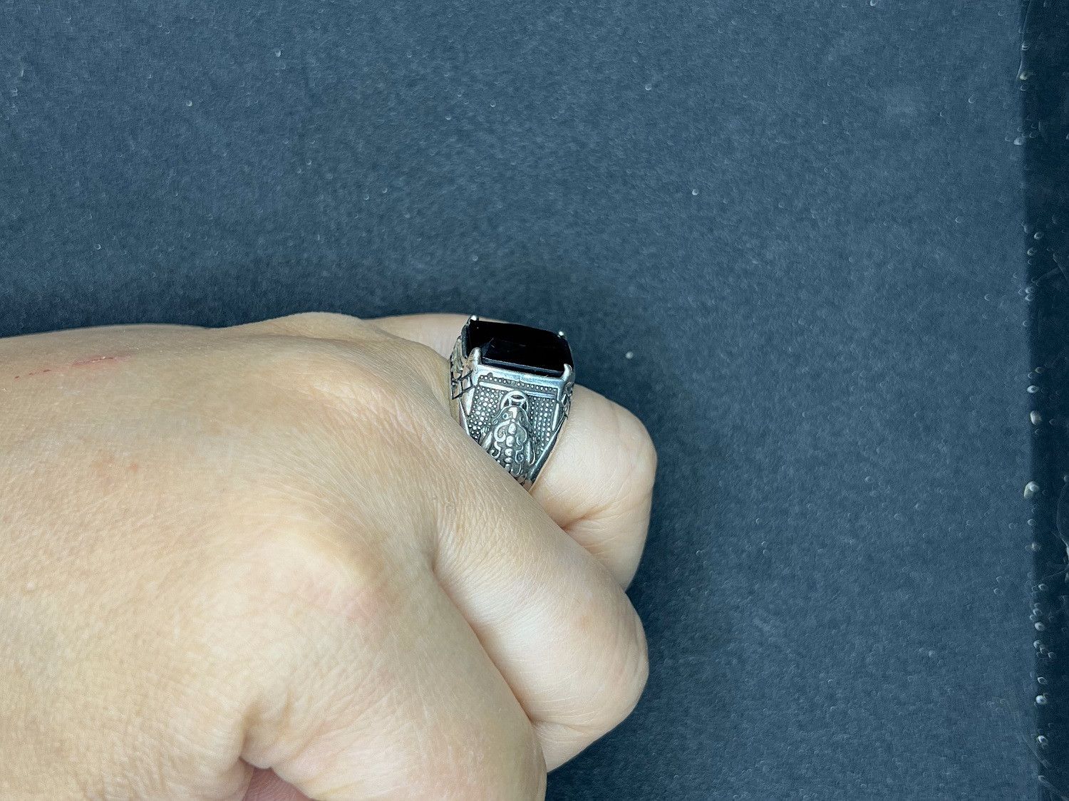 Jewelry Black Square Cz Silver Ring - Size 9 Size ONE SIZE - 5 Thumbnail